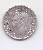 CANADA DEL AÑO 1945 DE 10 CENTIMOS